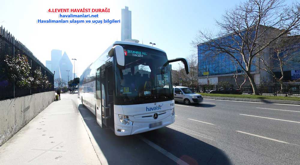 4. Levent Havaist Havaalanı Otobüs Durağı